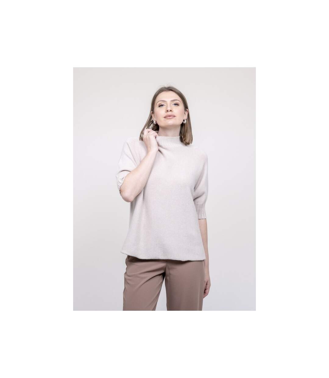 Pull col montant KEVINA - Dona X Lisa-1