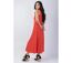 Robe longue sans manches SERAPHINE couleur terracotta Coton Du Monde-3