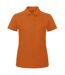 B&C Womens/Ladies ID.001 Piqué Polo Shirt (Orange)