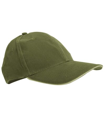 Casquette de baseball buffalo unisexe vert kaki/beige SOLS