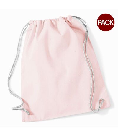 Lot de 2  Sac de gym 12 litres taille unique rose pastel Westford Mill