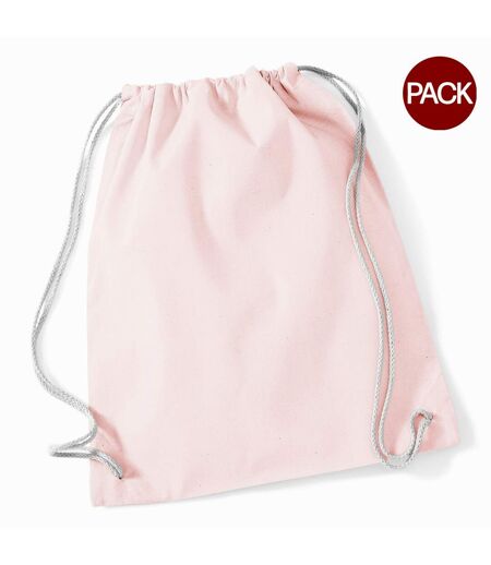 Lot de 2  Sac de gym 12 litres taille unique rose pastel Westford Mill