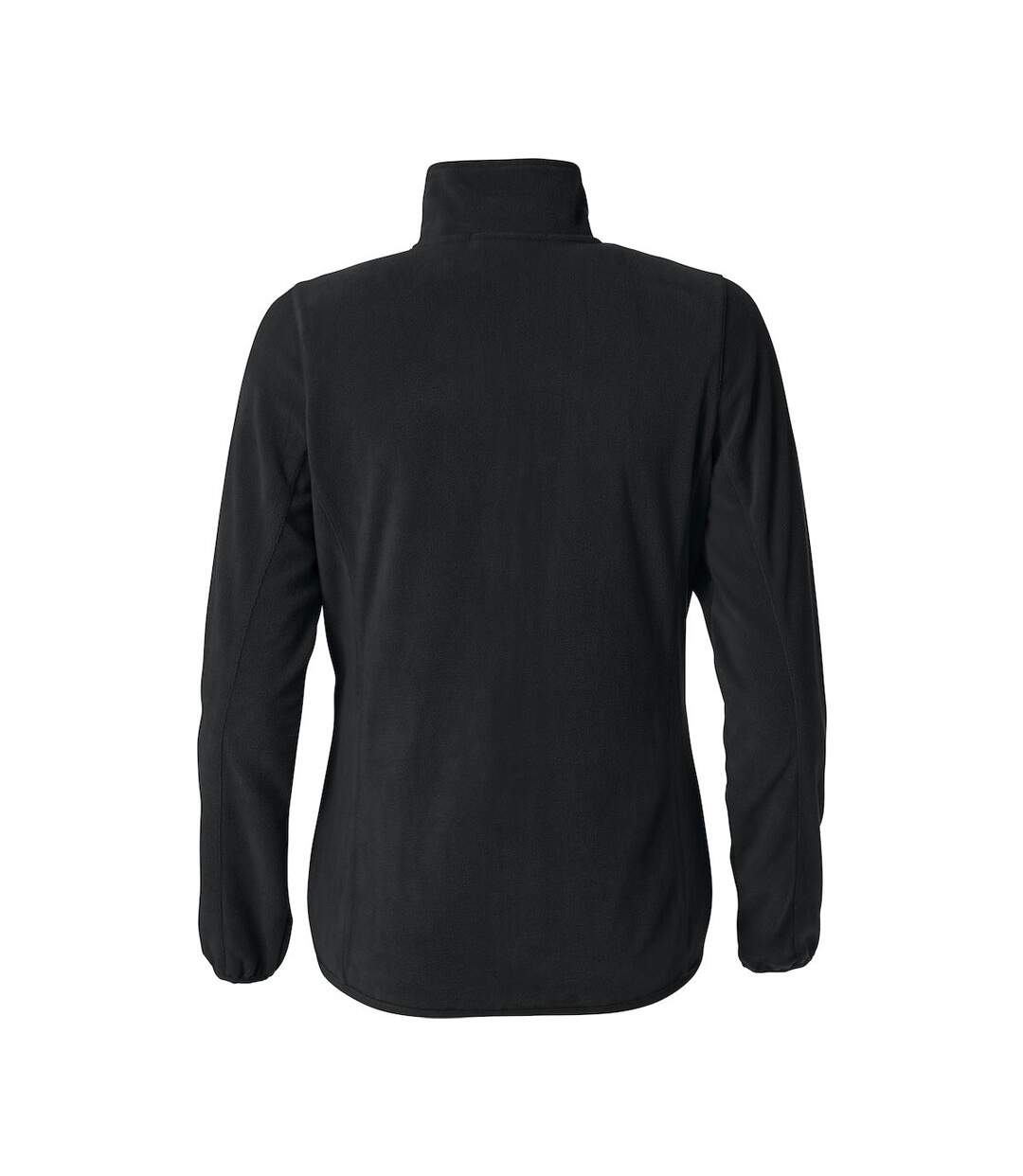 Womens/ladies basic microfleece jacket black Clique-2