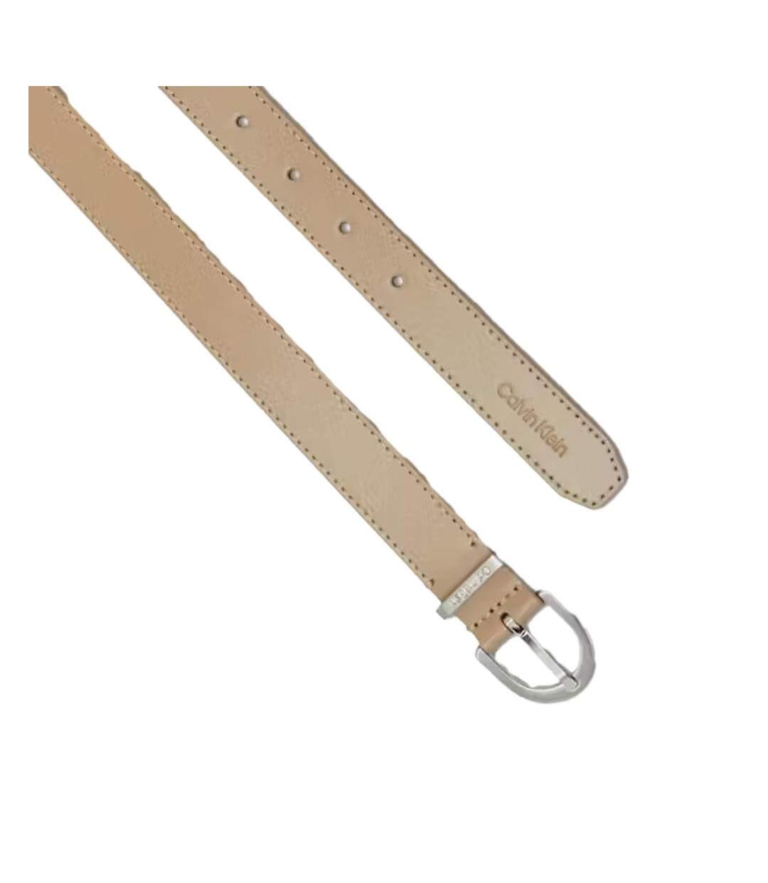 Ceinture beige femme calvin klein jeans ck must loop - t 80-2