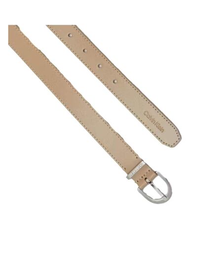 Ceinture beige femme calvin klein jeans ck must loop - t 80