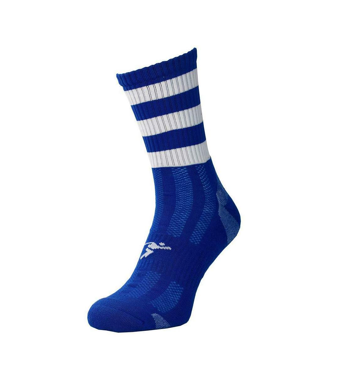 Chaussettes de football pro adulte bleu roi / blanc Precision-1