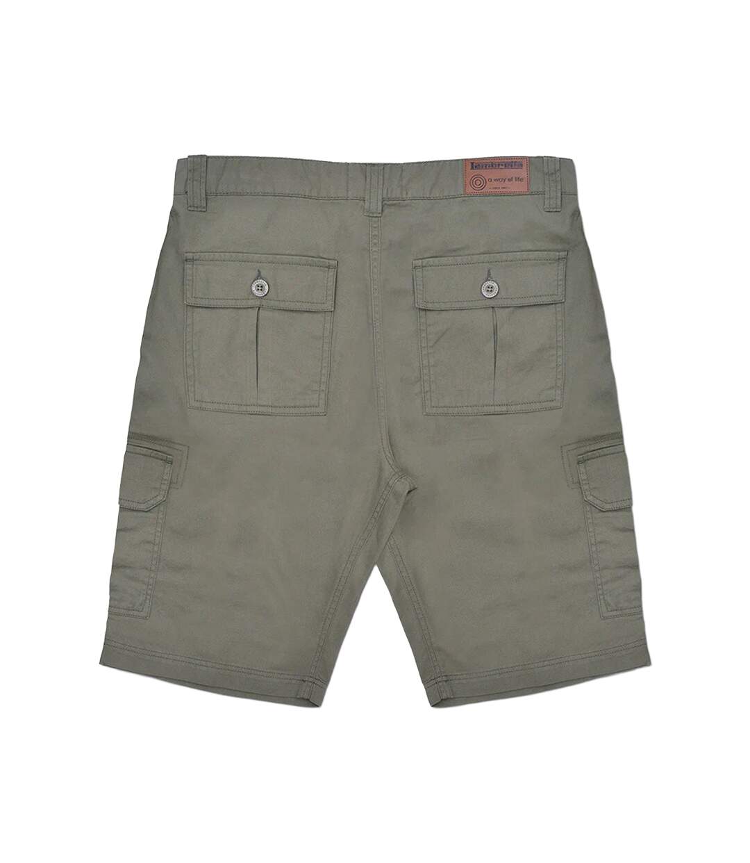 Short à poches ss24 homme vert kaki Lambretta-2