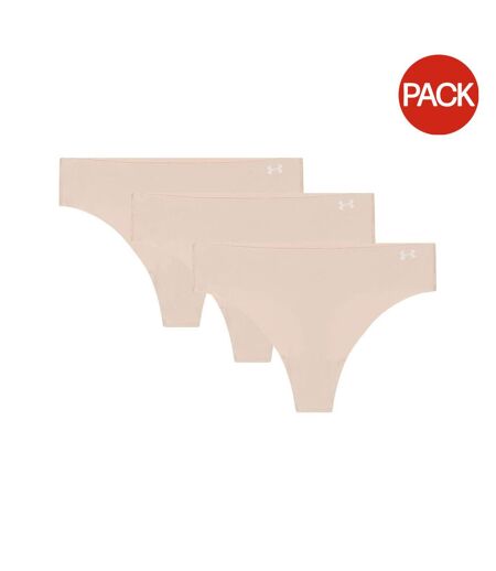 Pack Of 3  Womens/ladies Thong  Beige Under Armour