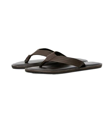 Tongs washton homme marron foncé Jack And Jones