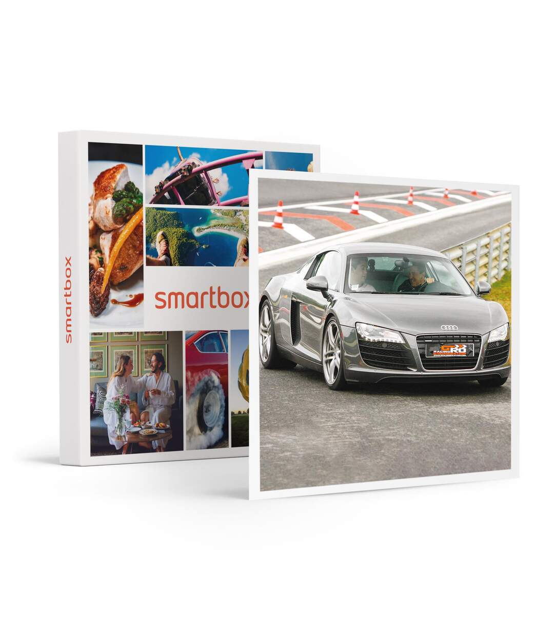 3 tours au volant d'une Audi R8 V10 ou Porsche 992 GT3 à Pau-Arnos - SMARTBOX - Coffret Cadeau Sport & Aventure