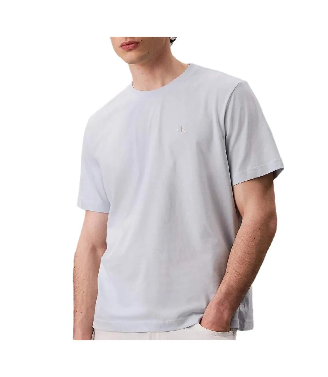 T-Shirt gris homme calvin klein jeans easys-1