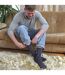 4 Pack Mens Bamboo Crew Dress Socks-5