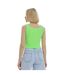 Haut Court Mercan Femme Vert Néon Lookus-2
