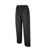 Womens/ladies Drop Hem Waterproof Trousers Black Island Green-2