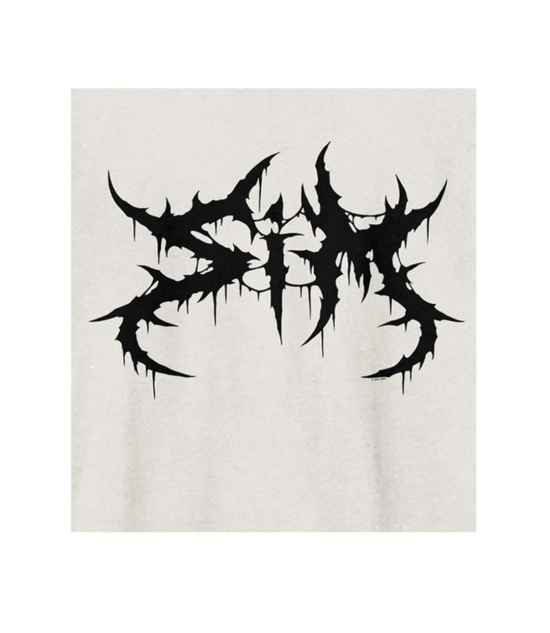 Unisex Adult Sim Logo T-shirt Vintage White Amplified-2
