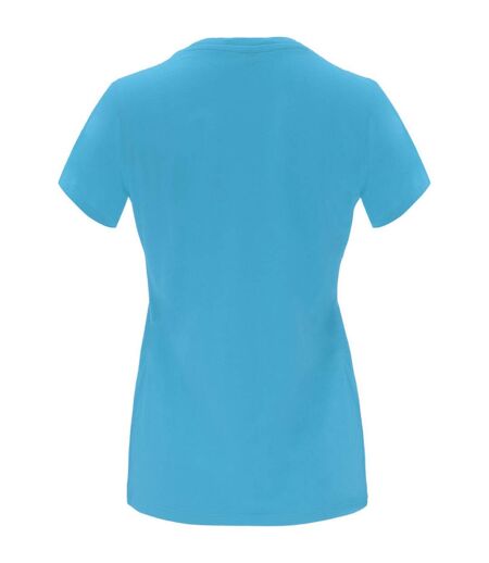 T-shirt capri femme turquoise vif Roly Roly