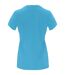 Womens/ladies capri short-sleeved t-shirt turquoise Roly