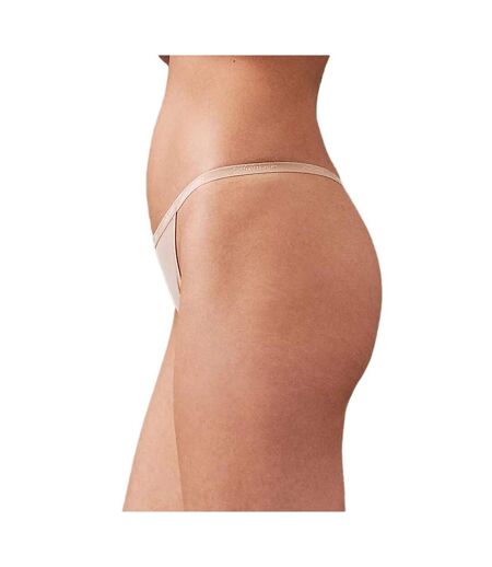String mauve femme calvin klein jeans thong - l