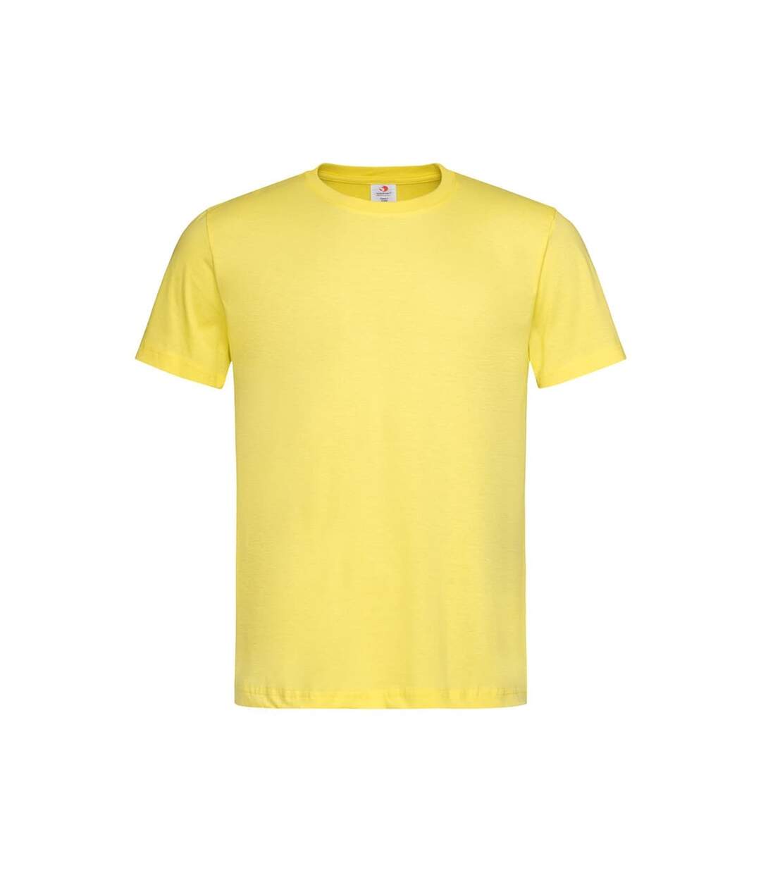 T-shirt Classique Homme Jaune Foncé Stedman-1