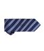 Premier Mens Waffle Stripe Formal Business Tie (Navy/Royal) (One Size) - UTRW5236