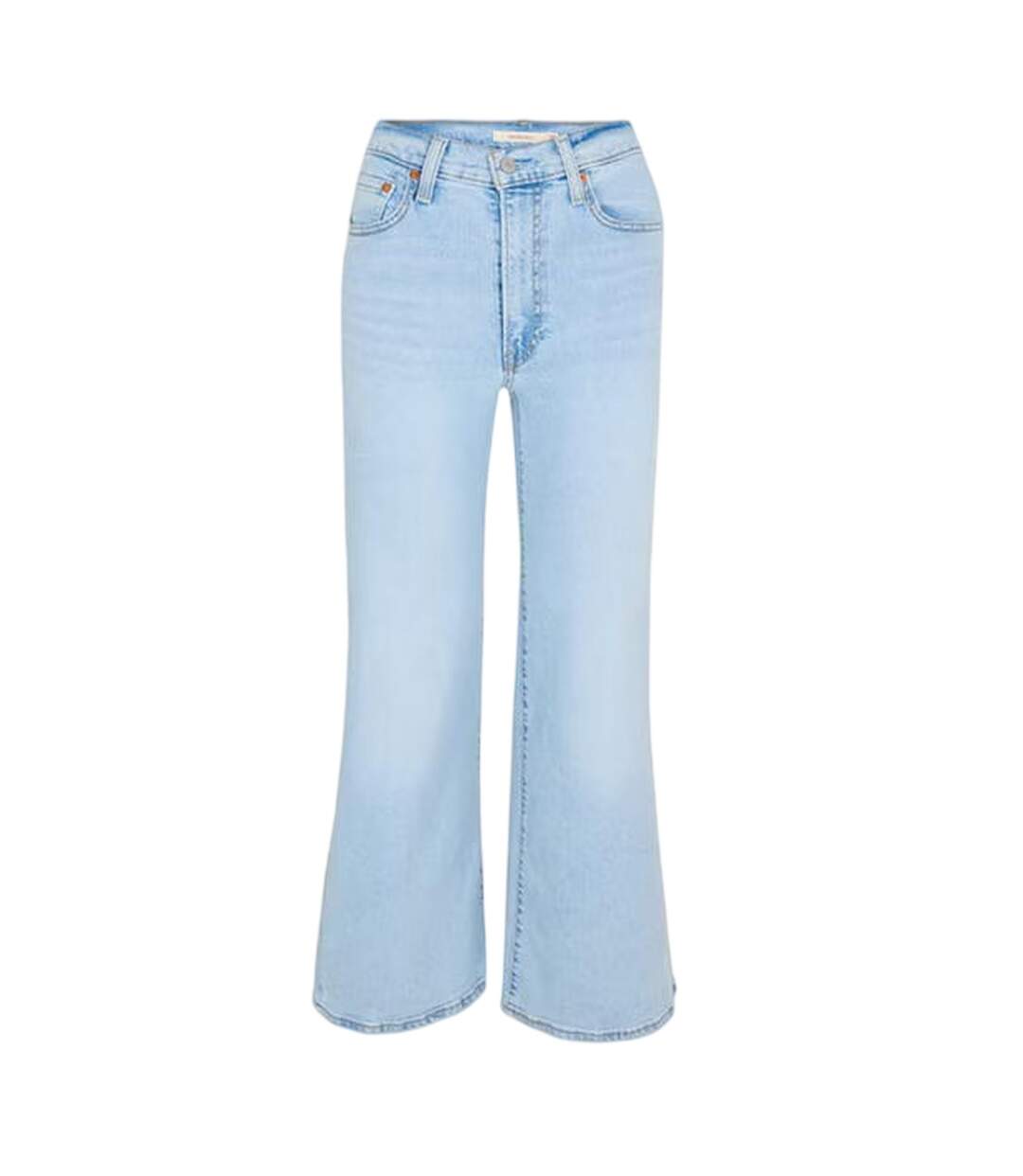 Womens/ladies Ribcage High Rise Wide Leg Jeans Bells N Whistles Levis-2