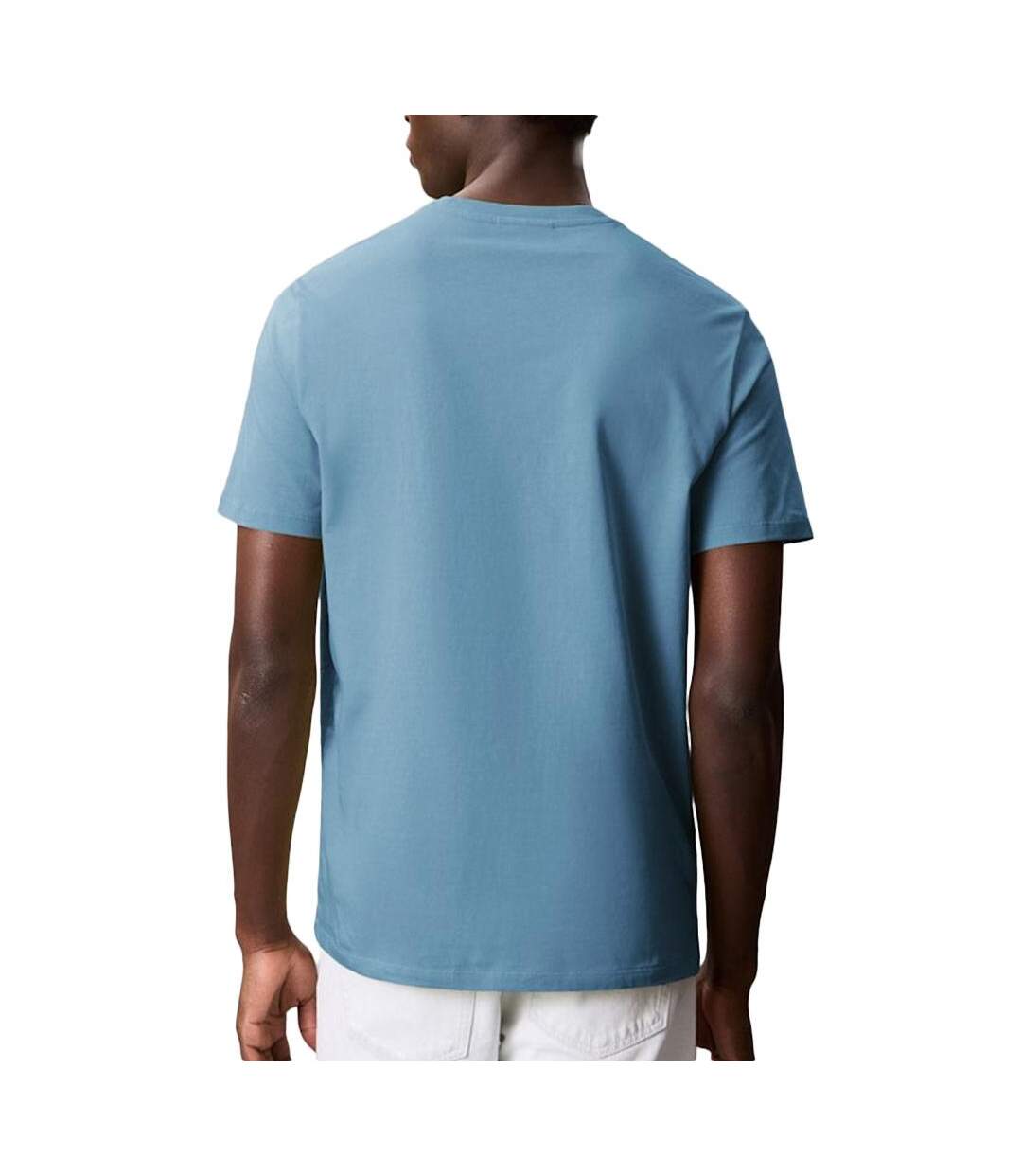 T-shirt bleu clair homme clavin klein smooth-2