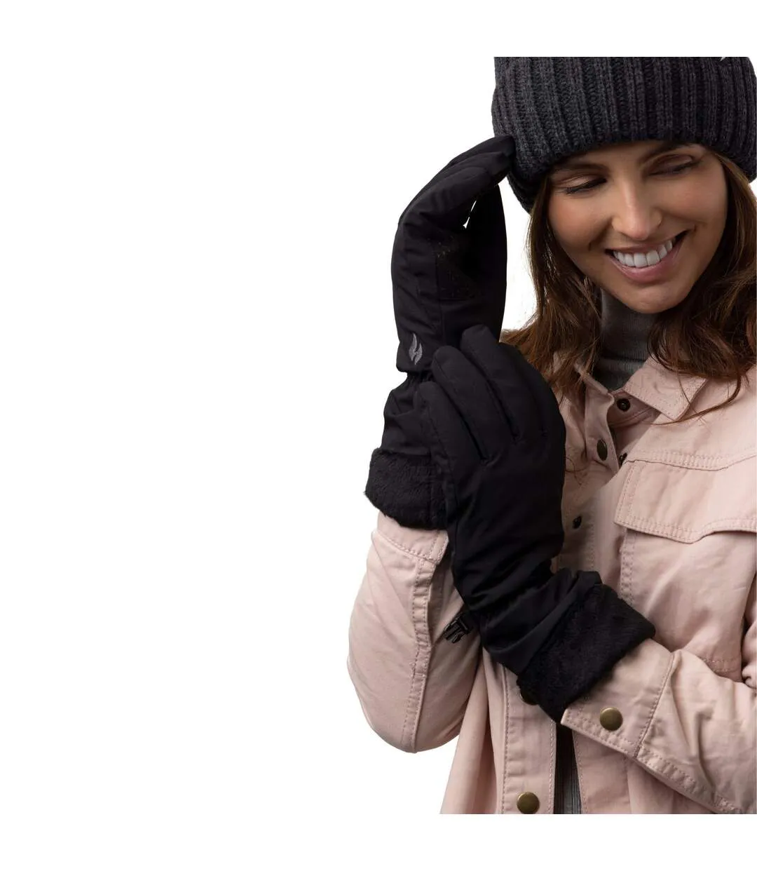 Gants Femme Impermeable Softshell Thermiques S/M-5