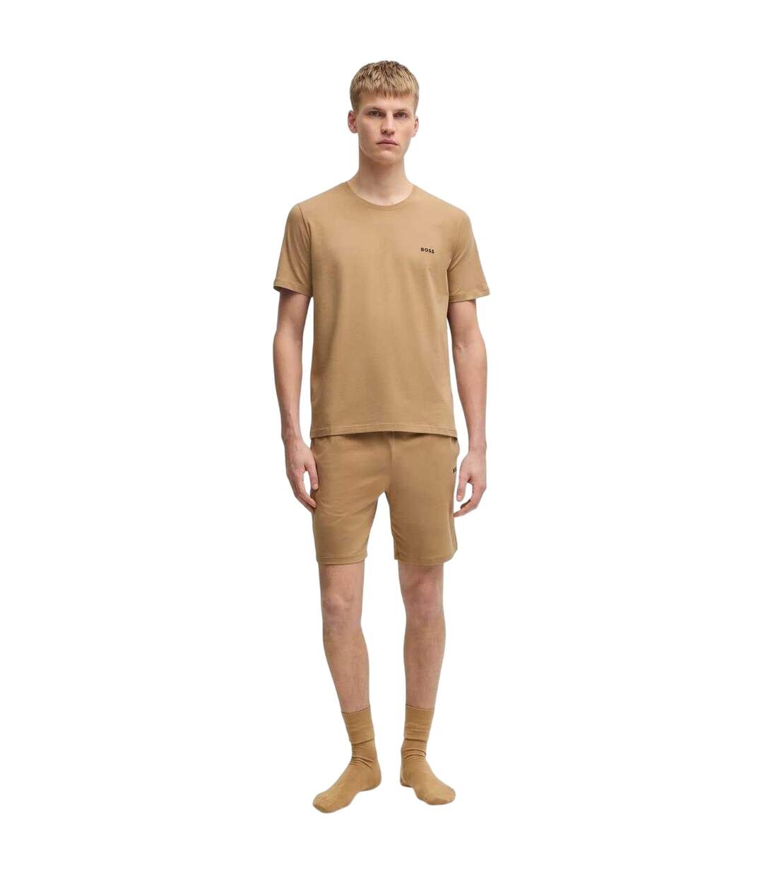 T-shirt Manches Courtes Mixmatch Homme Beige Boss-1