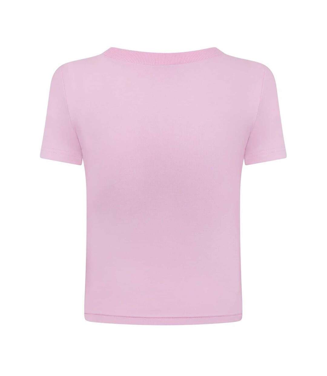 Womens/ladies Cherry Crop T-shirt Pink Daisy Street-2