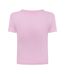Womens/ladies Cherry Crop T-shirt Pink Daisy Street-2