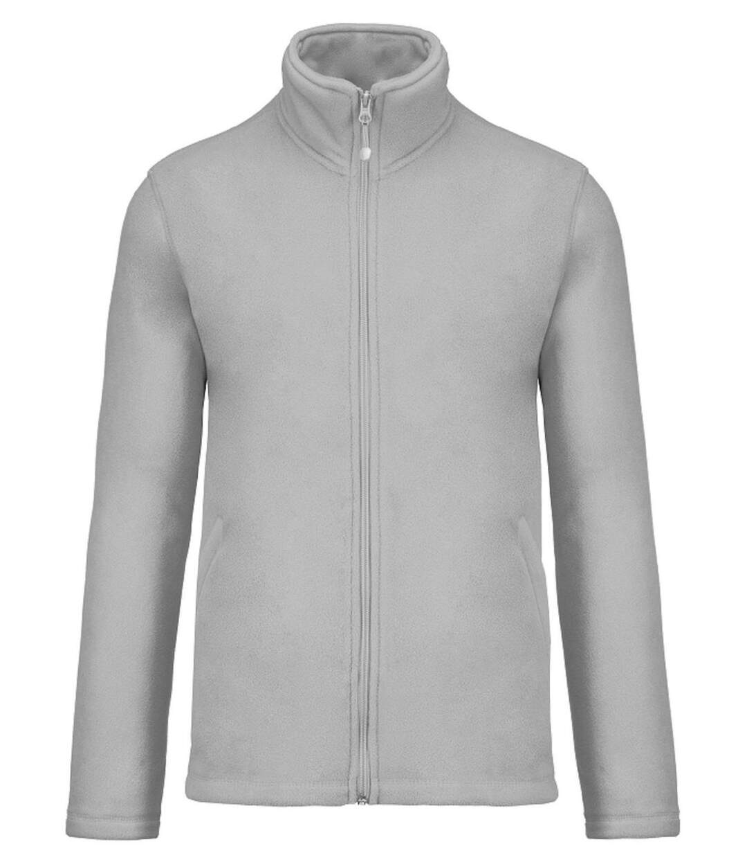 Veste micropolaire zippée - Homme - K911 - gris snow-1