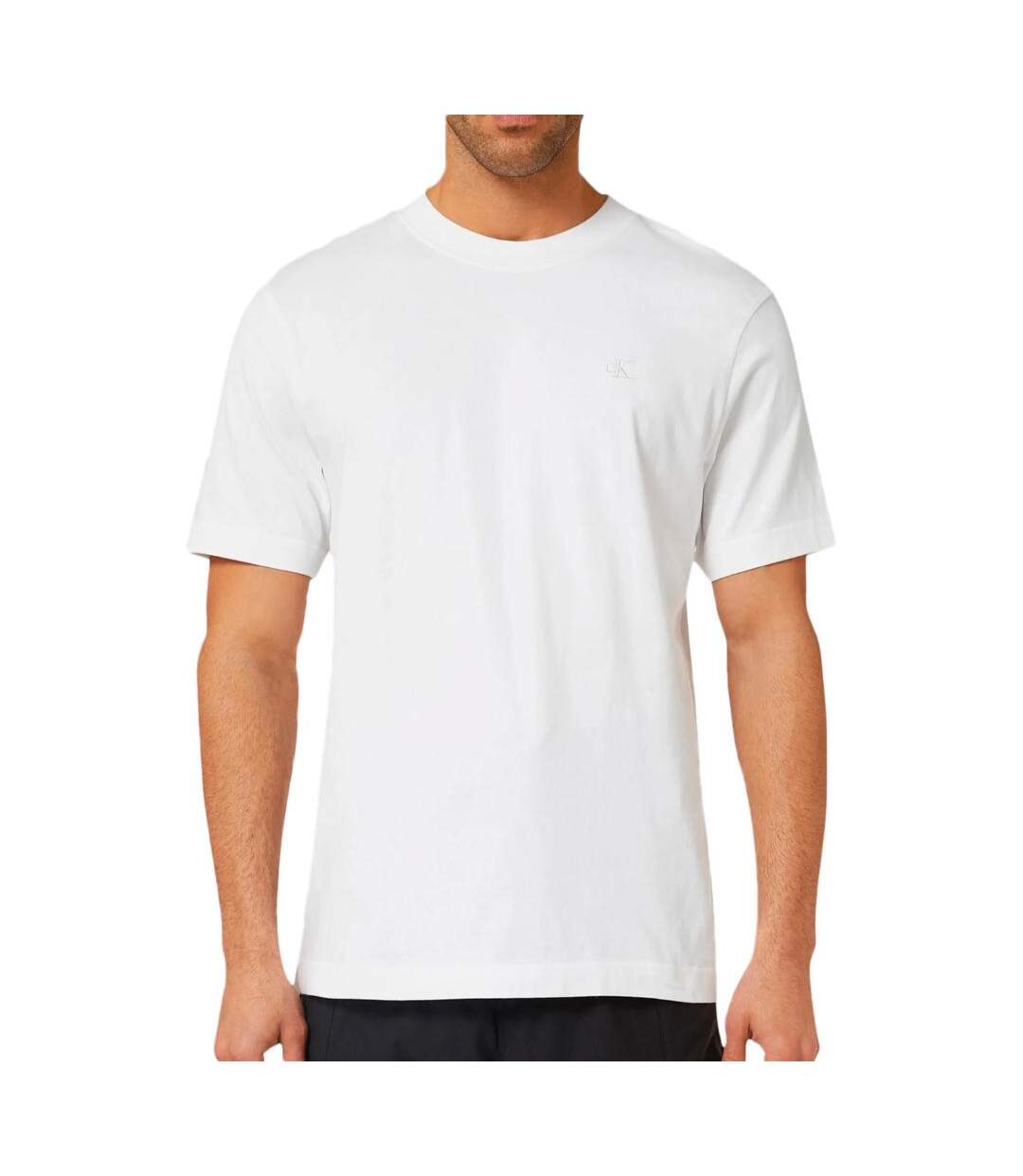 T-Shirt blanc homme calvin klein jeans classic-1