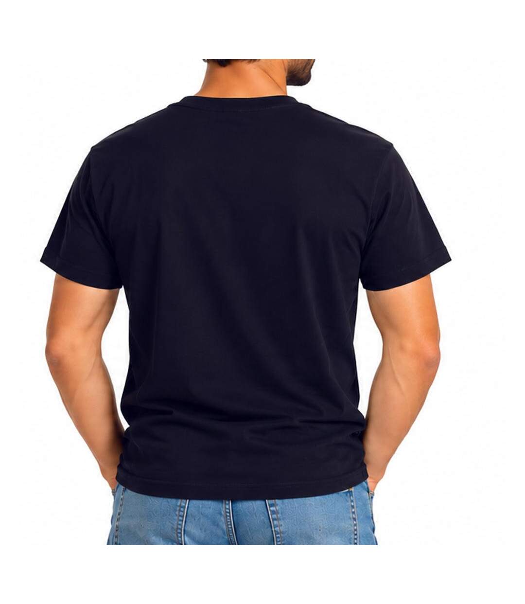 T-shirt marine/doré homme olympique de marseille-2