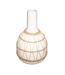 Vase Design en Céramique Rotin 28cm Blanc-1