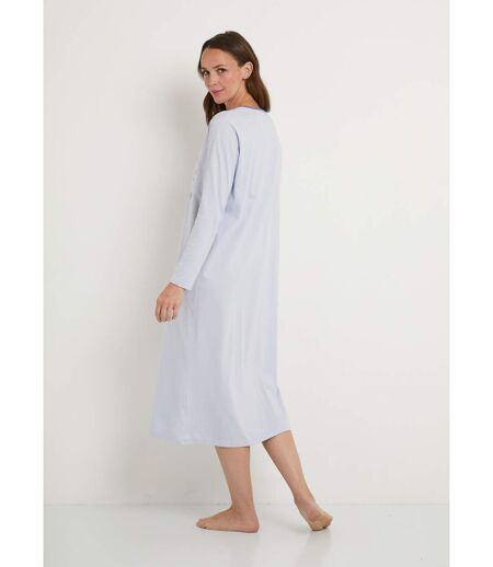 Chemise de nuit manches longues coton - lot de 2