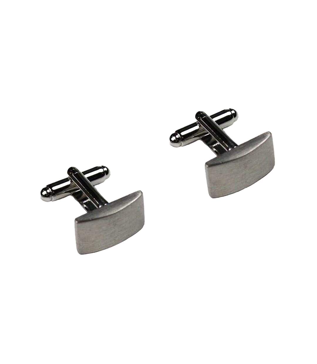 Rectangle Cufflinks One Size Silver Twisted Tailor-2