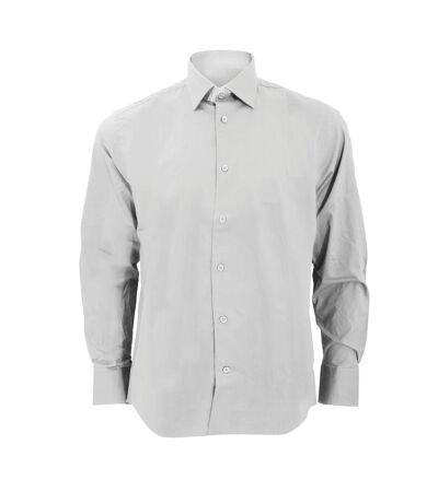 Russell Collection Mens Long Sleeve Easy Care Fitted Shirt (White) - UTBC1031