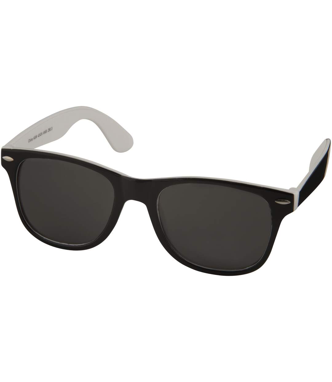 Bullet Sun Ray Sunglasses - Black With Colour Pop (White/Solid Black) (14.5 x 15 x 5 cm) - UTPF261-1