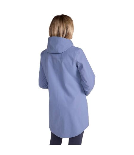 Womens/ladies april longline waterproof jacket blue Mountain Warehouse