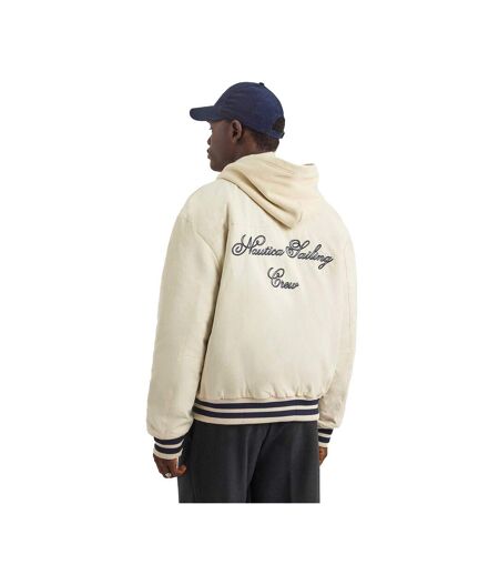 Mens Dreman Letterman Jacket Dark Navy Nautica