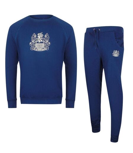 Ensemble Ensemble De Survêtement Motif/style Emblème Homme Bleu Marine Foncé Aquascutum