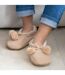 Isotoner Chaussettes d'intérieur femme ultra confortables, semelle en suédine avec picots antidérapants-2