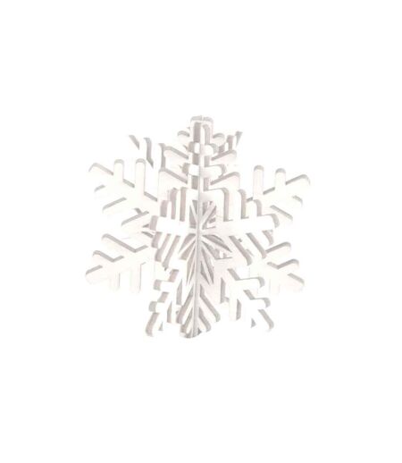Puzzle 3D à Personnaliser Flocon de Noël 8cm Naturel