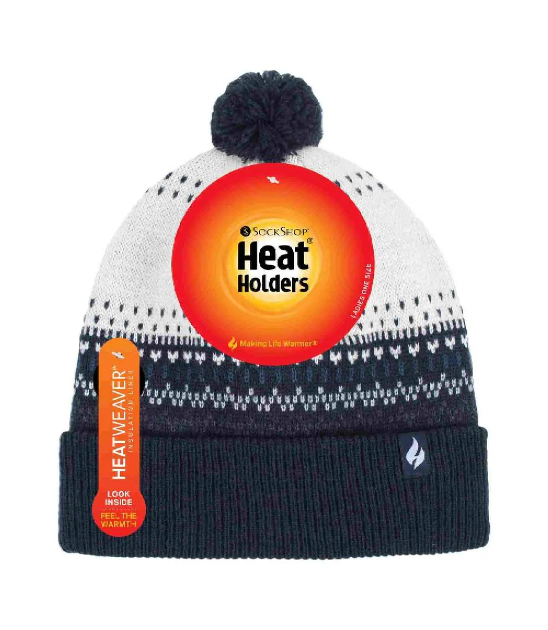 Bonnet Femme Thermique Tricot avec Petit Pompon-2
