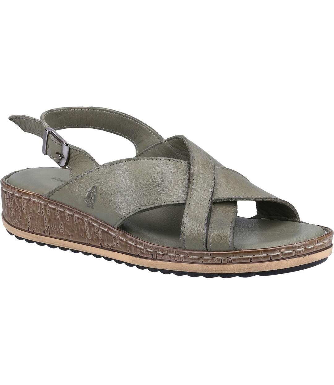 Sandales compensées elena femme vert sombre Hush Puppies