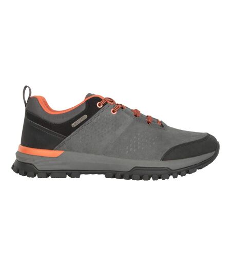 Mountain Warehouse Mens Cedar Cow Suede Waterproof Walking Shoes (Gray) - UTMW2727