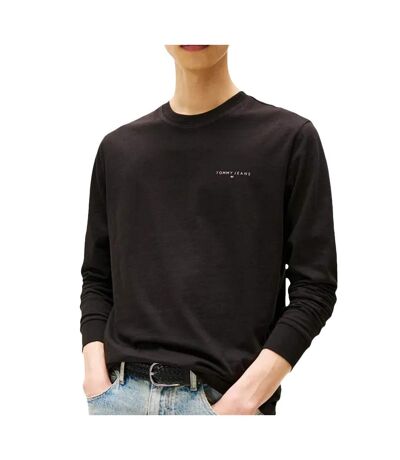 T-Shirt manches longues noir homme tommy hilfiger chest - l