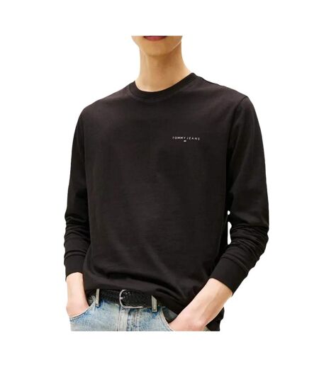 T-Shirt manches longues noir homme tommy hilfiger chest - l