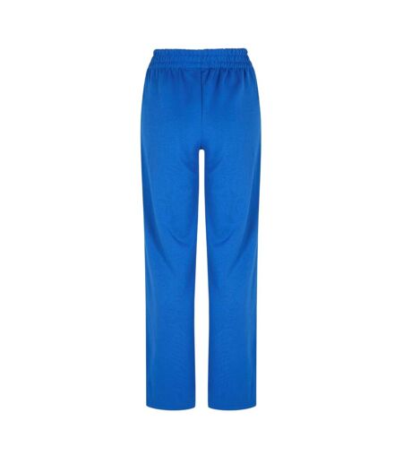 Womens/ladies Open Hem Straight Jogging Bottoms Blue Vans