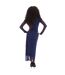 Robe Mi-longue Neshy Femme Bleu Noir Hugo-2